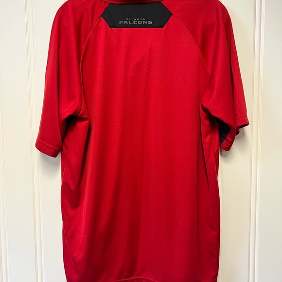 NFL Team Apparel Red and Black Polo Shirt Atlanta Falcons size Large mens - Picture 4 of 5